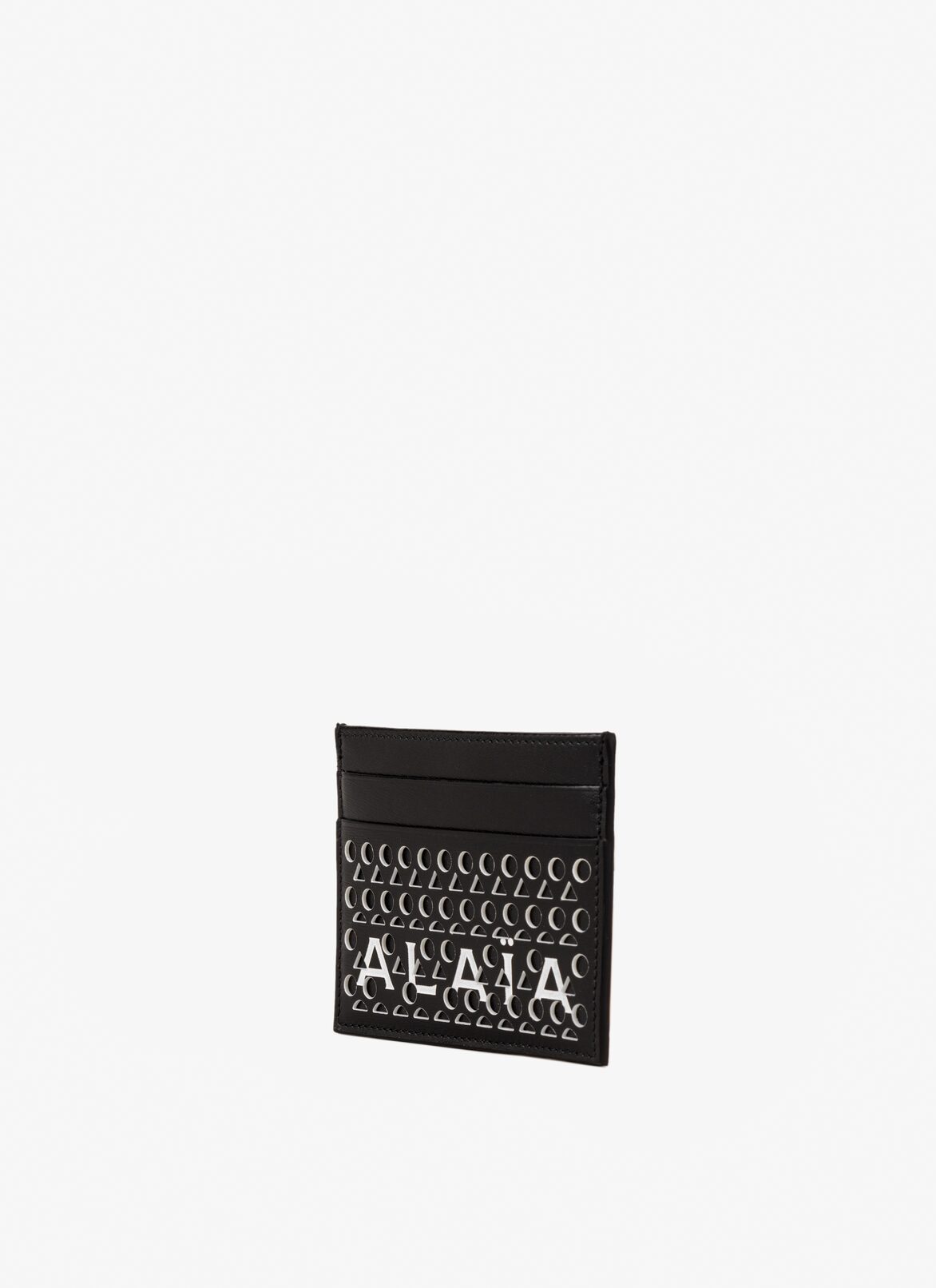 Porte-cartes ajouré avec logo
 ALAÏA PORTE-CARTES AJOURÉ AVEC LOGO
 NOIR